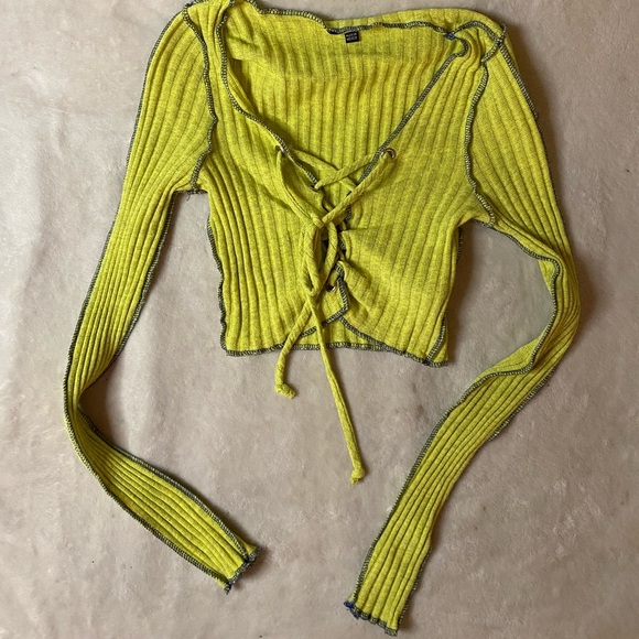 Fashion Nova Lime Green Crop Top - NOT AVAILABLE - Picture 3 of 3